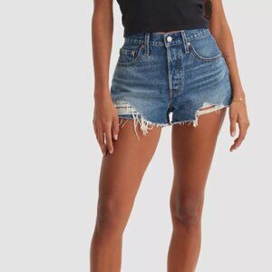Levi's 501 Cutoff Button Fly Denim Shorts - high rise 29 - original fit